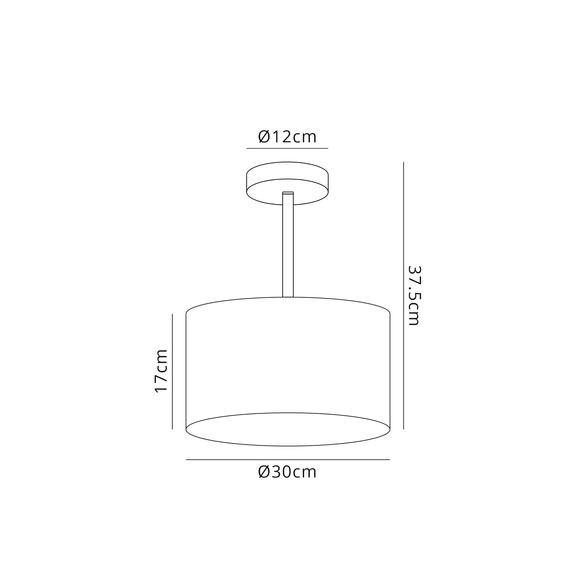 Baymont 30cm Semi Flush 1 Light Polished Chrome; Nude Beige/Moonlight DK0080  Deco Baymont CH NU